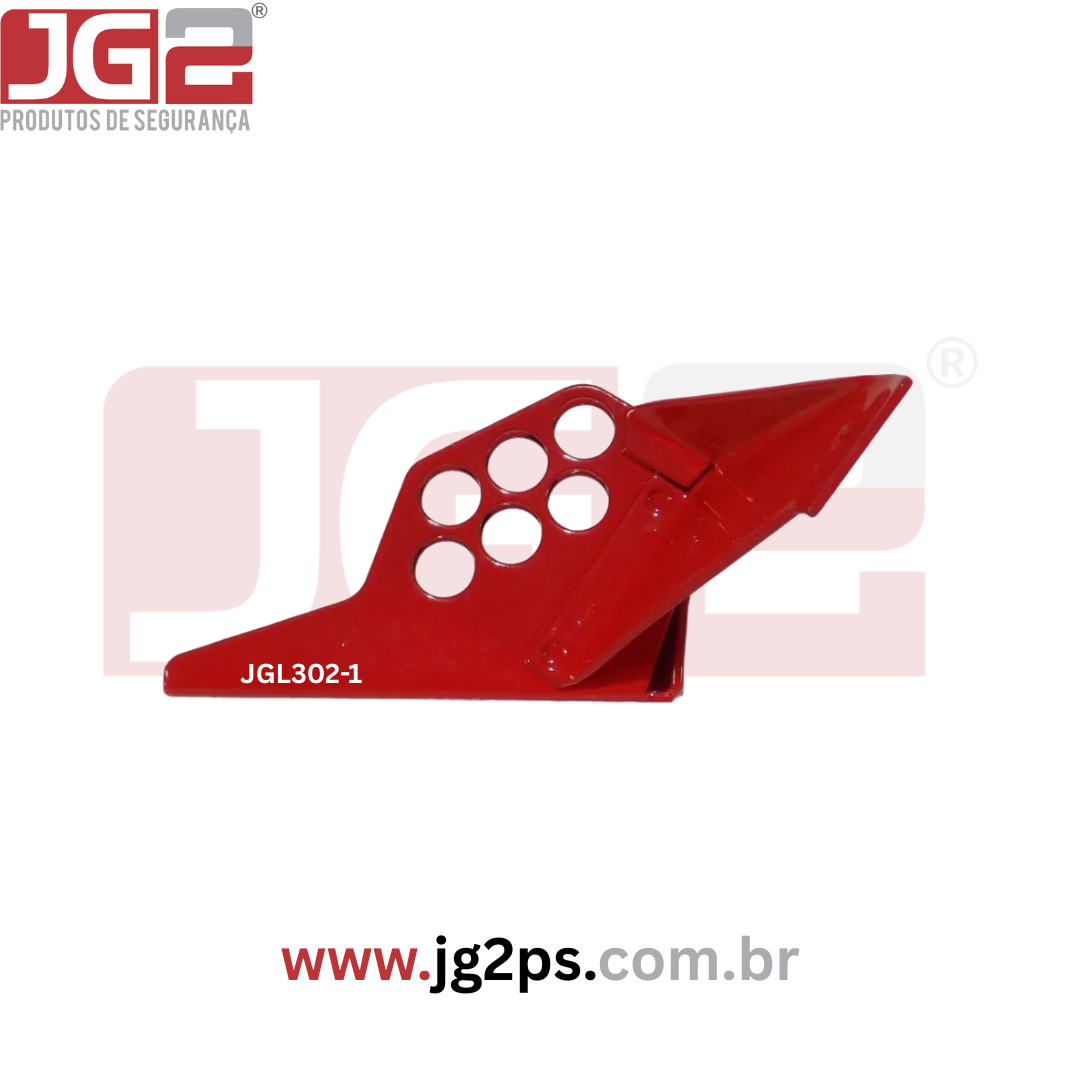 Dispositivo de Bloqueio para Válvula Esfera de 1/4" a 1" com Furos Ø10 mm em Aço JGL302-1