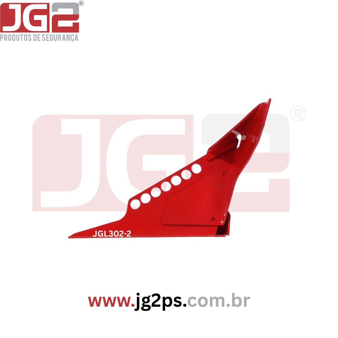 Dispositivo de Bloqueio para Válvula Esfera de 1.1/4" a 3" com Furos Ø10mm em Aço JGL302-2