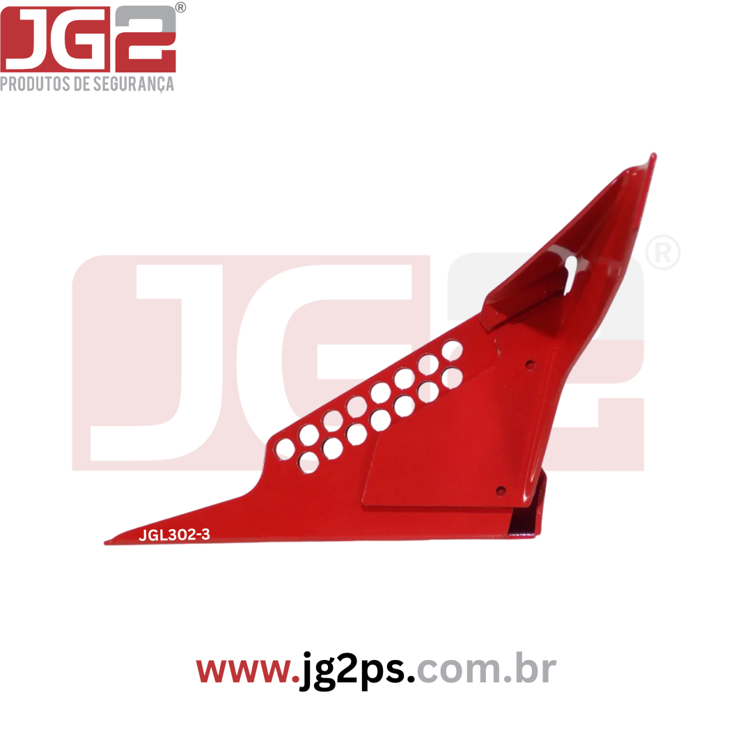 Dispositivo de Bloqueio para Válvula Esfera de 1.1/4" a 3" com Furos Ø7mm em Aço JGL302-3
