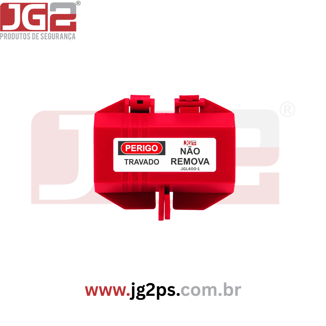 Dispositivo de bloqueio (P) plástico para tomada simples 110V e 220V, plugues ou válvuas pneumáticas JGL400-1